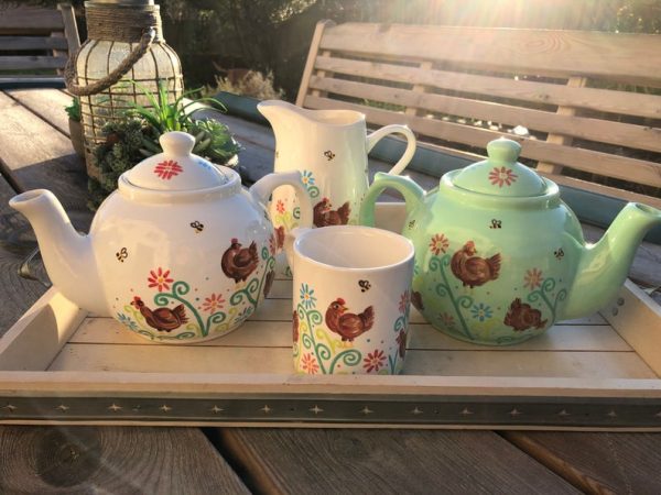 Hand painted, Chicken, Jug, Milk Jug, Ceramic, Pottery, Gifts for Friends and Family - Image 6
