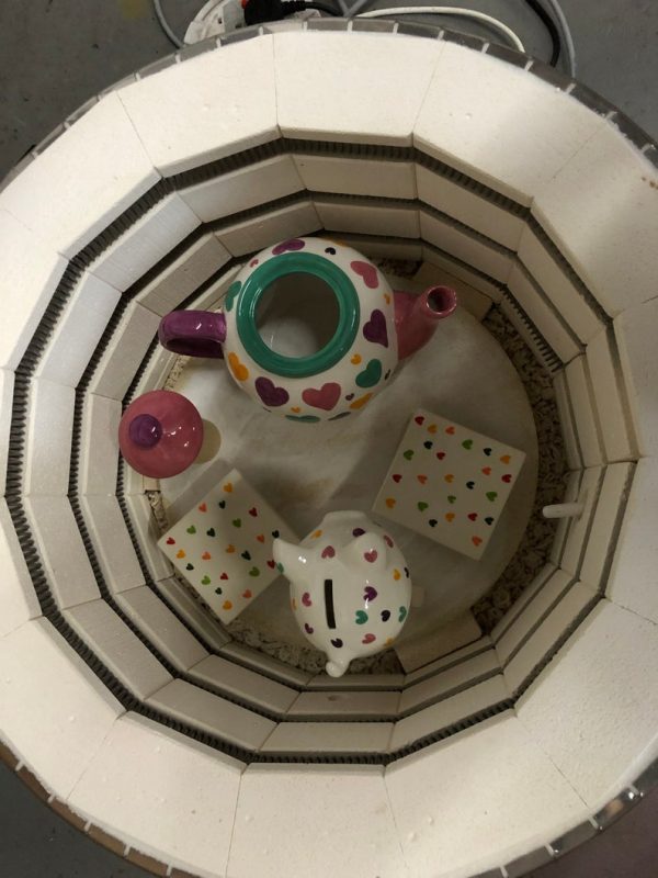 Hand Painted, Small, Piggy Bank, Multicoloured Heart, Ceramic, Pottery, Gifts for Friends and Family - Image 3