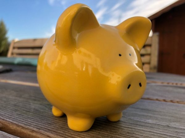 Hand Painted, Yellow, Piggy Bank, Small, Ceramic, Pottery, Gifts for Friends and Family, Traditional