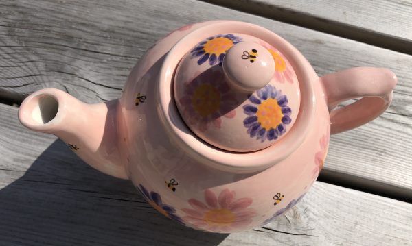Hand Painted, Pink, Lavender, Floral, Teapot, Ceramic, Pottery, Gifts for Friends and Family - Image 3