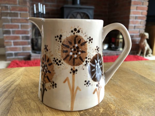Dandelion Pattern Jug. Small, Ceramic Pottery Shop, Gifts for Friends and Family - Image 5