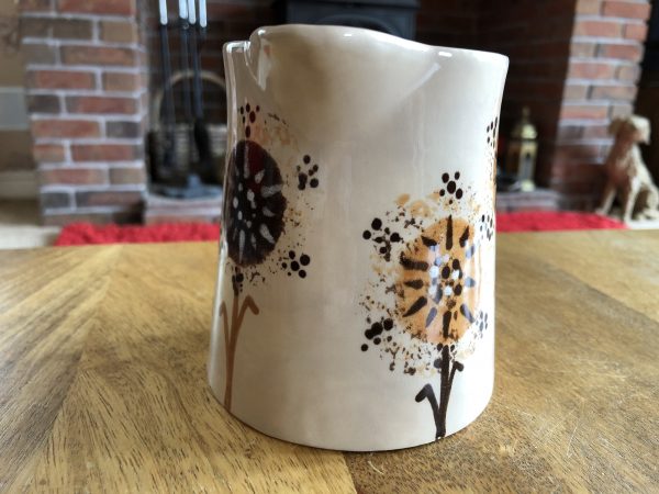 Dandelion Pattern Jug. Small, Ceramic Pottery Shop, Gifts for Friends and Family - Image 2