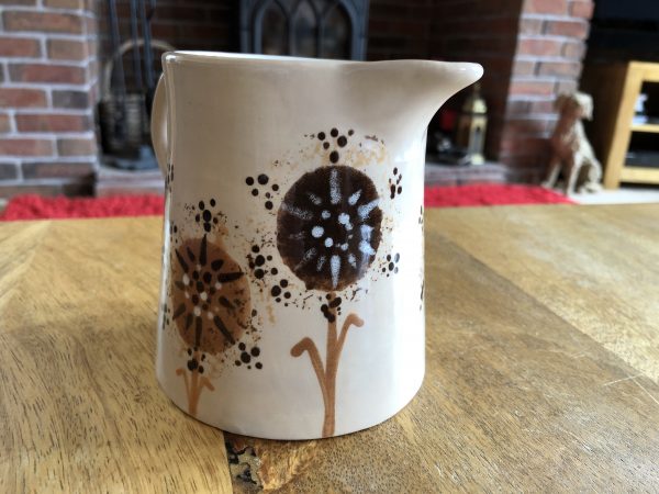 Dandelion Pattern Jug. Small, Ceramic Pottery Shop, Gifts for Friends and Family - Image 3