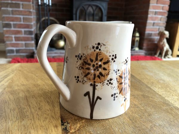 Dandelion Pattern Jug. Small, Ceramic Pottery Shop, Gifts for Friends and Family - Image 4