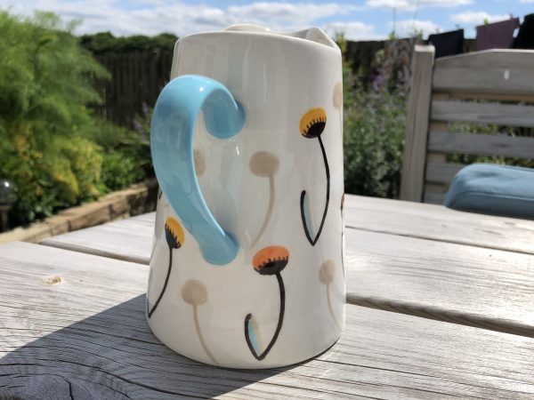 Hand Painted, Summer Seeds, Jug, Medium, Ceramic, Pottery, Gifts for Friends and Family - Image 4