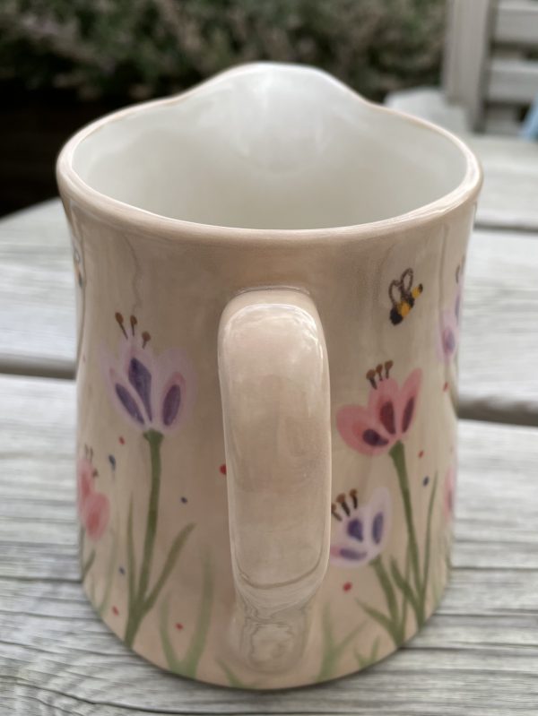 Hand Painted, Tulip, Garden, Jug, Small, Ceramic, Pottery, Gifts for Friends and Family - Image 4