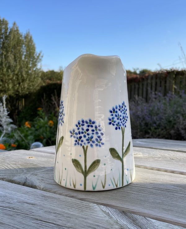 Hand Painted, Blue, Hydrangea, Jug, Medium, Ceramic, Pottery, Gifts for Friends and Family - Image 5