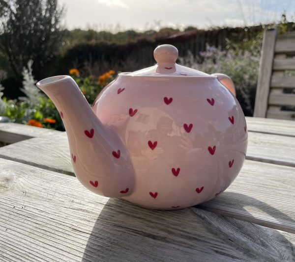 Hand Painted, Light Pink, Sweetheart, Teapot, Ceramic, Pottery, Gifts for Friends and Family - Image 4