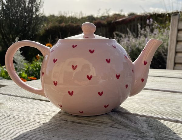 Hand Painted, Light Pink, Sweetheart, Teapot, Ceramic, Pottery, Gifts for Friends and Family - Image 3