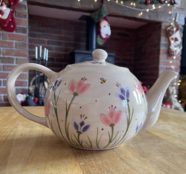 Hand Painted, Tulip, Garden, Teapot, Ceramic, Pottery, Gifts for Friends and Family - Image 5