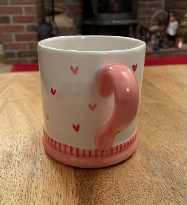 White, Red and Pink Heart Mugs, Ceramic Pottery Shop, Gifts for Friends and Family - Image 4