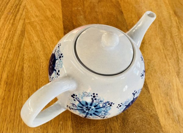 Hand Painted, Blue, Dandelion, Teapot, Ceramic, Pottery, Gifts for Friends and Family - Image 6
