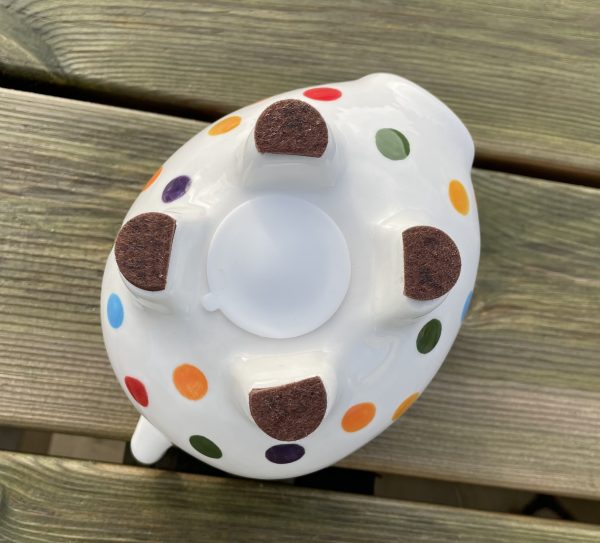 Multicoloured Spot Piggy Bank. Hand Painted Piggy Bank, Medium, Ceramic Pottery Shop, Gifts for Children - Image 3