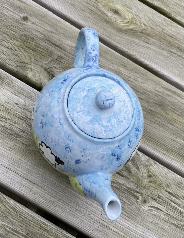 Springtime Sheep Design Teapot, Ceramic Pottery Shop, Gifts for Friends and Family - Image 8