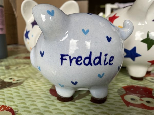 Personalised, Piggy Bank, Hand Painted, Large, Ceramic, Gifts, Children, Adults, Birthday, Fun - Image 3