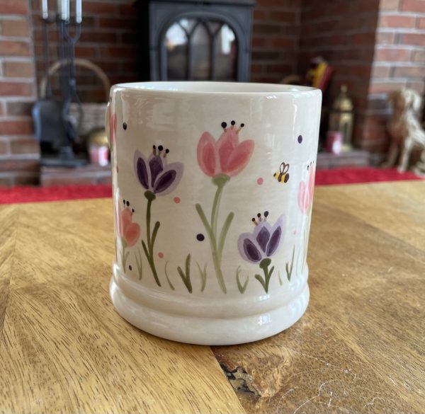 Purple and Pink, Tulip Garden, Mug, Hand Painted, Ceramic Pottery Shop, Gifts for Friends and Family, Mum - Image 6