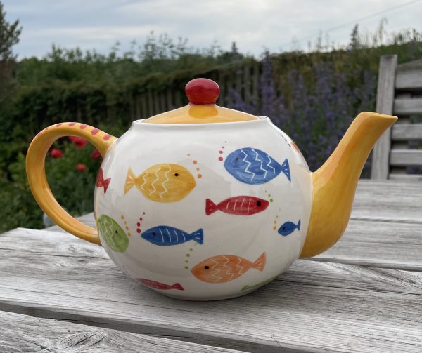 Hand Painted, Colourful, Fish, Teapot, Ceramic, Pottery Shop, Gifts for Friends and Family - Image 6