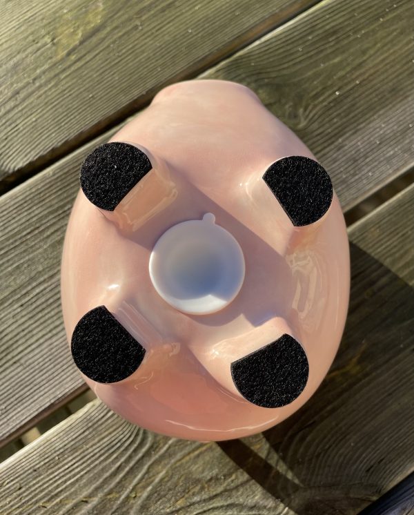 Piggy Bank, Hand Painted, Light Pink, Large, Traditional, Ceramic, Pottery, Gifts for Children, Birthday, Fun - Image 3